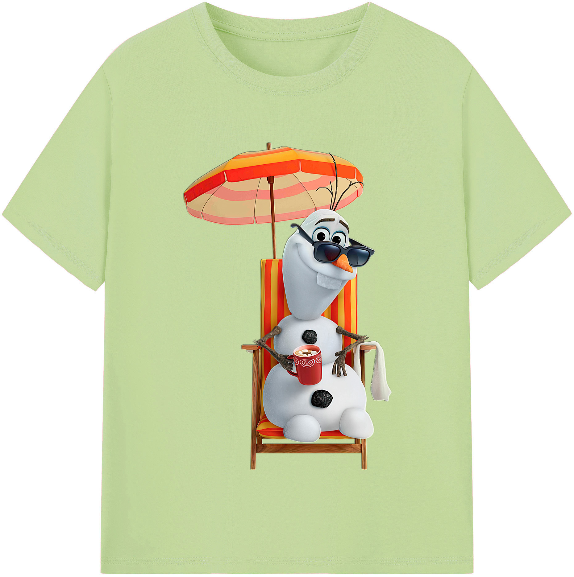 （画像用） アナと雪の女王 アンナ エルサ Frozen Anna Elsa 綿100％半袖Tシャツ（フロントプリント）